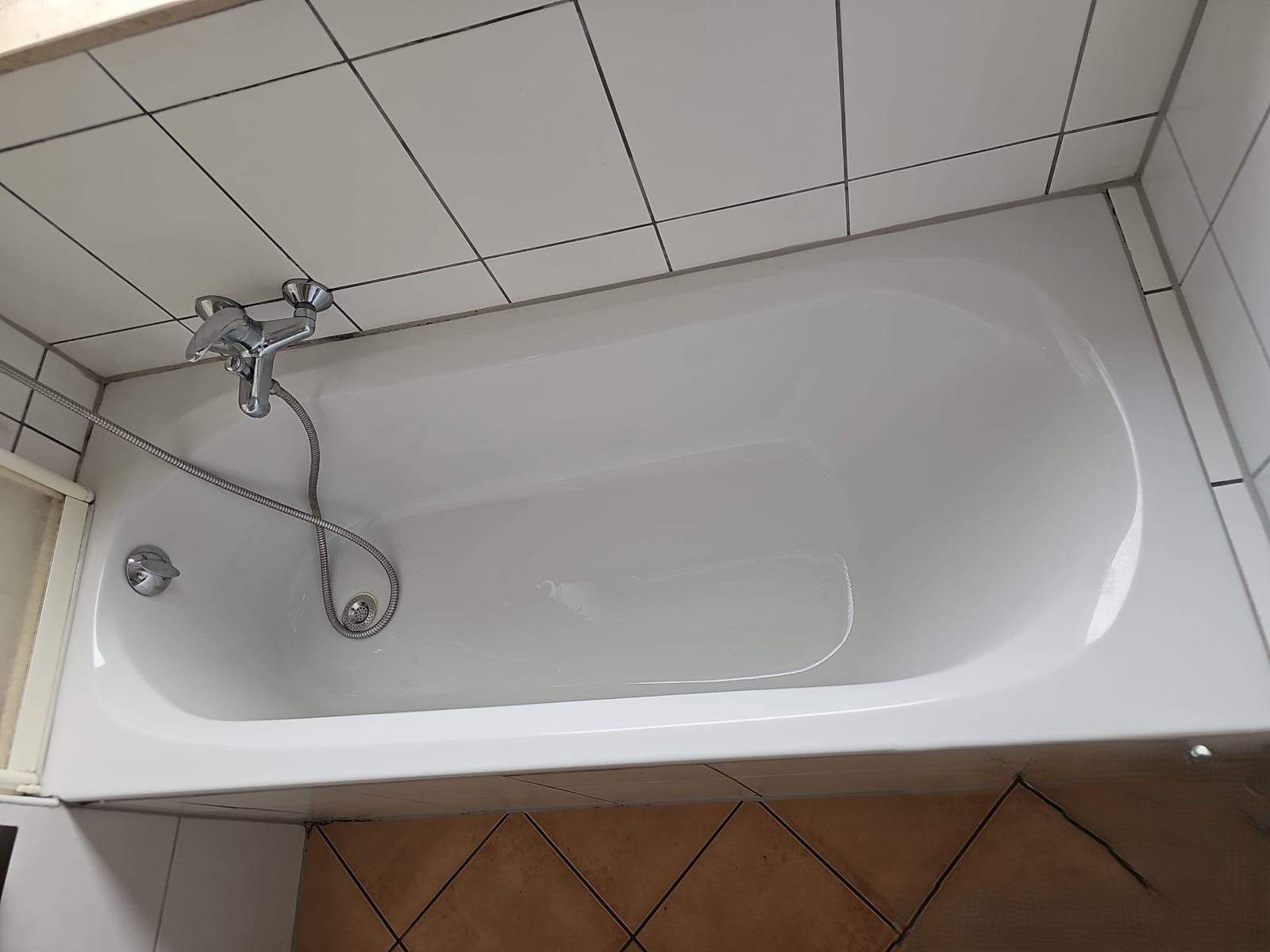 Badewanne gereinigt